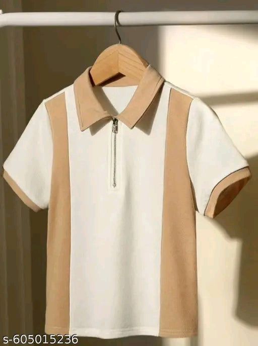 The 'Rio' Color-Block Knit Polo Shirt – Elevated Casual Comfort